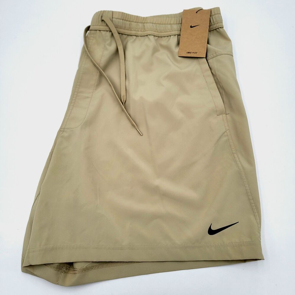 Nike Form Dri Fit Men's Training Shorts 2XL Tan 7" Unlined Versatile Gym NWT